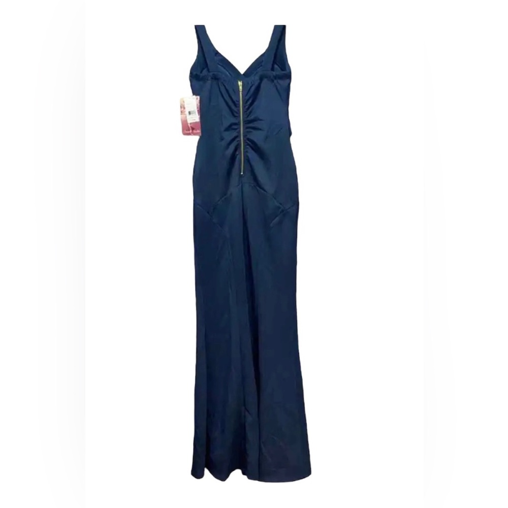 EMERALD SUNDAE | Navy Blue Long Social Gown | Dress, Size Medium - Picture 4 of 6
